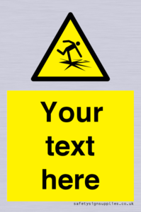 Custom warning thin ice